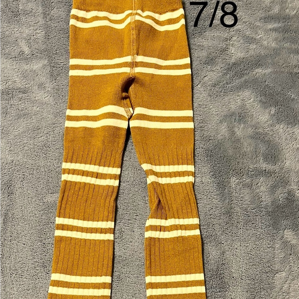 Olivia J Light Brown Stripe Tights